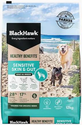Black Hawk Healthy Benefits Sensitive Skin & Gut 12kg