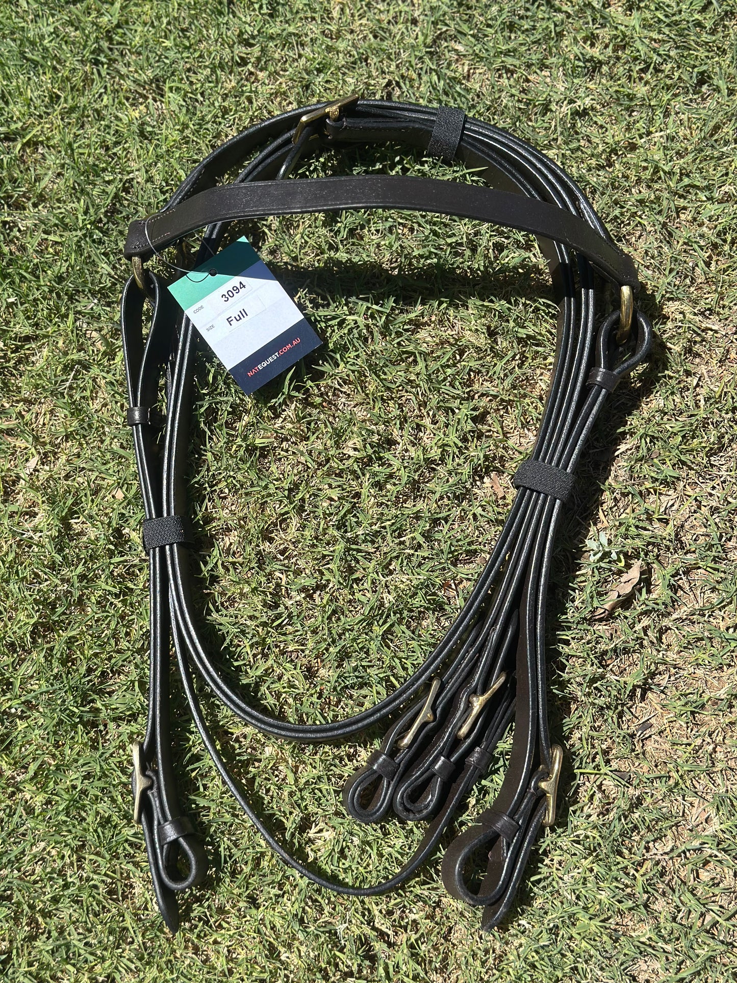 Baracoo Bridle - Full - Leather - Dark Brown with Reins