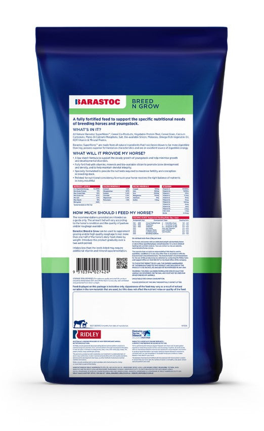 Barastoc Breed & Grow Pellets 20kg