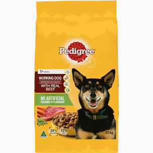 Pedigree Working Adult Dog 20kg Beef